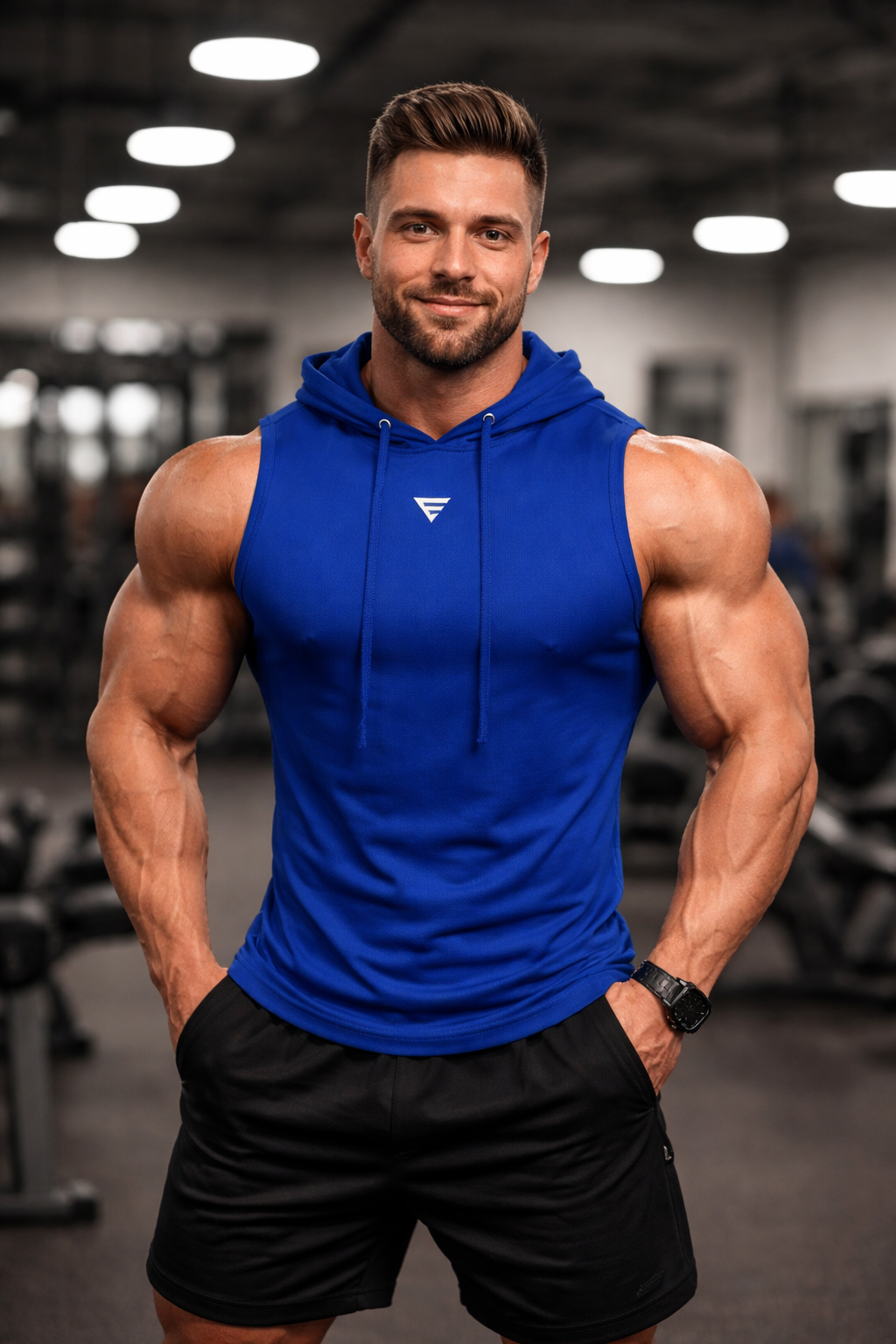 EVOKEDGE WARFORGE TANK HOOD- DARK BLUE